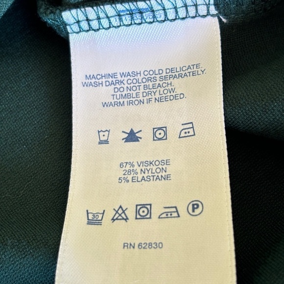 Lands End Sheath Dress Pockets Sleeveless Knit Stretch Jumper Size 4 Green EUC - Picture 7 of 15